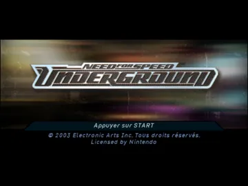 Need for Speed - Underground (Player's Choice) screen shot title